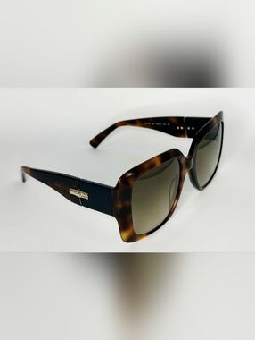 🇫🇷 Longchamp Roseau Havana Tortoise Oversized Square Sunglasses - NEW